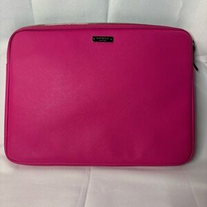 Kate Spade New York Pink Saffiano Padded Laptop Sleeve
